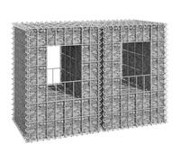 INLIFE Poteaux à Panier de Gabion 2 pcs 40x40x60 cm Fer