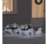 INLIFE Rennes LED 5 pcs Blanc Tissu