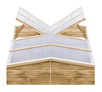 INLIFE Serres 2 pcs Bois de pin imprégné 200x50x35 cm
