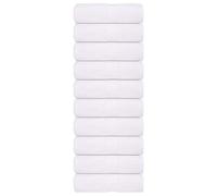 INLIFE Serviettes d'invité 10 pcs Blanc 30x50 cm 360 g/m² 100% Coton