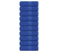 INLIFE Serviettes d'invité 10 pcs Bleu 30x50 cm 360 g/m² 100% Coton