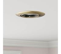 INLIFE Spotlights avec des projecteurs 24 pcs Laiton 9 x 9 cm Métal