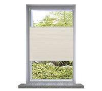 INLIFE Store plissé - 70 x 125 cm - Crème - 0,55 kg - 240630