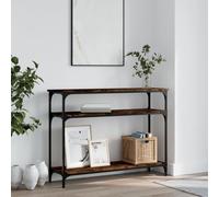 INLIFE Table Console chêne fumé 100x29x75 cm Bois d'ingénierie-834037