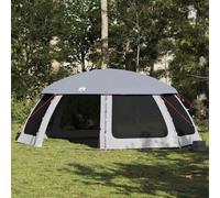 INLIFE Tente Piscine Toit Amovible parois Maille Gris 690x690 cm