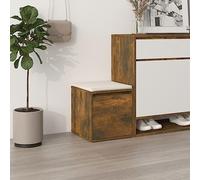 INLIFE Tiroir boîte Chêne fumé 40,5x40x40 cm Bois d'ingénierie