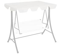 INLIFE Toit de Rechange de balançoire Blanc 188/168x145/110 cm