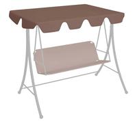 INLIFE Toit de Rechange de balançoire Marron 150/130x105/70 cm