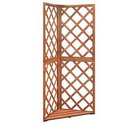 INLIFE Treillis d'angle 50x50x145 cm Bois de Sapin Massif