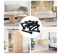 INLIFE Vis à tête de Capuchon à Douille 3072 pcs Noir 7 x 40 mm Fer