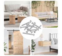 INLIFE Vis pour Meubles 12 pcs Argenté M6 x 60 mm Acier