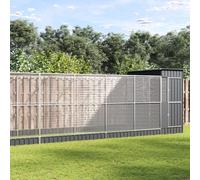 INLIFE Volière avec Extension argenté 1244x203x216 cm Acier