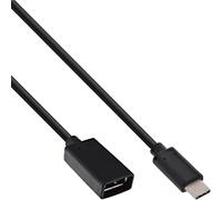 InLine - Adaptateur USB - 24 pin USB-C (M) pour USB type A (F) - USB 3.1 - 3 A - 15 cm - noir