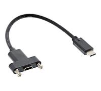 InLine 0.2m, 2xUSB3.1-C câble USB 0,2 m USB 3.2 Gen 1 (3.1 Gen 1) USB C Noir
