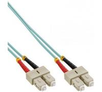 InLine 0.5m 2X SC - 2xSC câble de Fibre Optique 0,5 m OM3 Turquoise,Black,Grey,Red,Yellow - Câbles de Fibre Optique (0,5 m, OM3, 2X SC, 2X SC, Mâle/Mâle, Turquoise,Black,Grey,Red,Yellow)