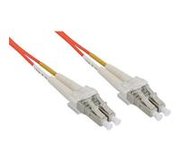 InLine 0.5m, LC/LC câble de Fibre Optique 0,5 m OM1 Orange
