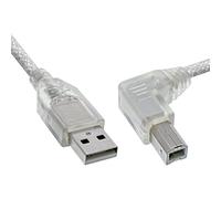 InLine 0.5m USB 2.0 AM/BM câble USB 0,5 m USB A USB B Transparent