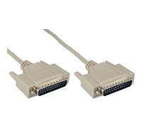 InLine 11112M Câble série 1:1 moulé 25 Broches mâle/mâle 2 m