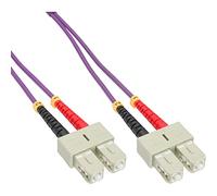 InLine 15m SC/SC câble de Fibre Optique OM4 Violet