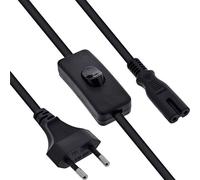 InLine 16150 câble électrique Noir 0,5 m CEE7/16 IEC C7