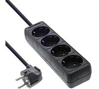 InLine 16441E 4AC outlet(s) 1.5m Noir multiprise - multiprises (Noir, Noir, 1,5 m)