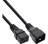 InLine 16641B câble électrique Noir 1 m Coupleur C19 Coupleur C20