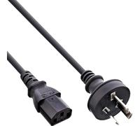 InLine 16650D câble électrique Noir 0,5 m Prise d'alimentation type I Coupleur C13 - Cables électriques (0,5 m, Male connector / Female connector, Prise d'alimentation type I, Coupleur C13, Noir)