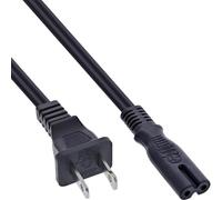 InLine Câble d'alimentation 16650Y fiche USA vers fiche Euro 8 C7 0,5 m