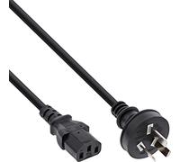 InLine 16653M câble électrique Noir 3 m Prise d'alimentation type I Coupleur C13 - Cables électriques (3 m, Male connector / Female connector, Prise d'alimentation type I, Coupleur C13, Noir)