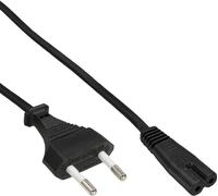 InLine® 16654K Netzkabel, Netzstecker auf Euro 8 C7 Stecker, 10m
