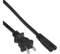 InLine 16654P Câble d'alimentation Japonais vers fiche Euro 8 C7 Noir 1,8 m
