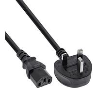 InLine 16655E câble électrique Noir/Rouge 5 m BS 1363 Coupleur C13 - Cables électriques (5 m, Male connector / Female connector, BS 1363, Coupleur C13, 250 V, Noir/Rouge)