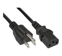 InLine 16655V câble électrique Noir 5 m Coupleur C13 NEMA 1-15P - Cables électriques (5 m, Male connector / Female connector, Coupleur C13, NEMA 1-15P, 125 V, Noir)