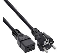 InLine 16658F câble électrique Noir 2 m Prise d'alimentation type F IEC C19