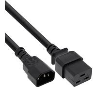 InLine 16659H Câble adaptateur secteur IEC-60320 C14 vers C19 3 x 1,5 mm² max. 10 A Noir 3 m