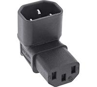 InLine® 16723F Adaptateur Secteur IEC 60320 C14 / C13 coudé Haut/Bas pour appareils à Froid 3 Broches