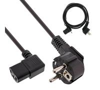 InLine 16752 câble électrique Noir 1,8 m - Cables électriques (1,8 m, Male connector / Female connector, Noir)