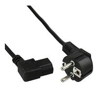 INLINE - Câble réseau Schuko anguleux, 1m, noir