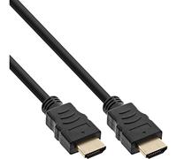 InLine Câble HDMI 17033P High Speed avec Ethernet Mâle/Mâle Noir/Or 0,3 m