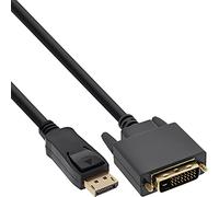 InLine - Câble adaptateur - DVI-D (M) pour DisplayPort (M) - 30 cm - support 1080p - noir