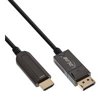 InLine 17180B câble vidéo et Adaptateur 15 m DisplayPort HDMI Noir
