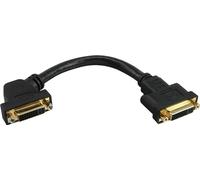 InLine® 17301G Câble adaptateur DVI-I, 24+5 DVI prise femelle sur prise femelle, à encastrer, e contacts, 0,2m