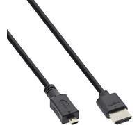 InLine 17502D câble HDMI 1,8 m HDMI Type A (Standard) HDMI Type D (Micro) Noir
