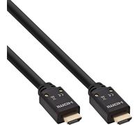 InLine High Speed - Câble HDMI avec Ethernet - HDMI prise pour HDMI prise - 15 m - triple blindage - noir - moulé, support 4K, actif