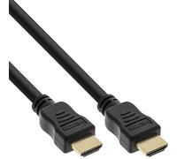 InLine Câble HDMI 17533P High Speed avec Ethernet Noir/doré 0,3 m