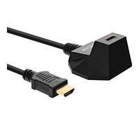 InLine 17533s Rallonge HDMI avec Pied et High Speed avec Ethernet, 4 K2 k mâle vers Femelle 3 m Noir/Or