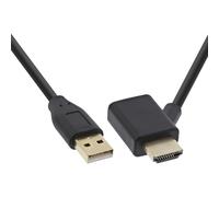 InLine 17600I câble vidéo et adaptateur 0,5 m HDMI USB-A Noir