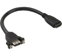 InLine® 17600Q Câble adaptateur HDMI à encastrer, HDMI A prise femelle/prise femelle, 0,2m