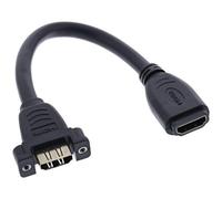 InLine 17600R câble vidéo et adaptateur 0,2 m HDMI Type A (Standard) Noir
