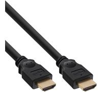InLine® 17611P Câble HDMI, HDMI High Speed, prise/prise, contacts dorés, noir, 1,5m